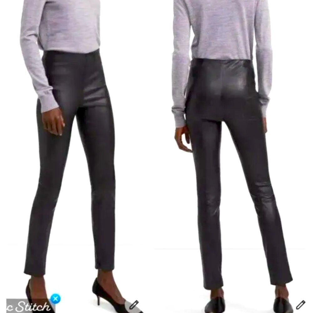 NWT Theory lamb leather pants. Gorgeous new without tags lamb leather pants.